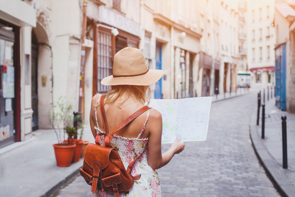 tourist in frankreich