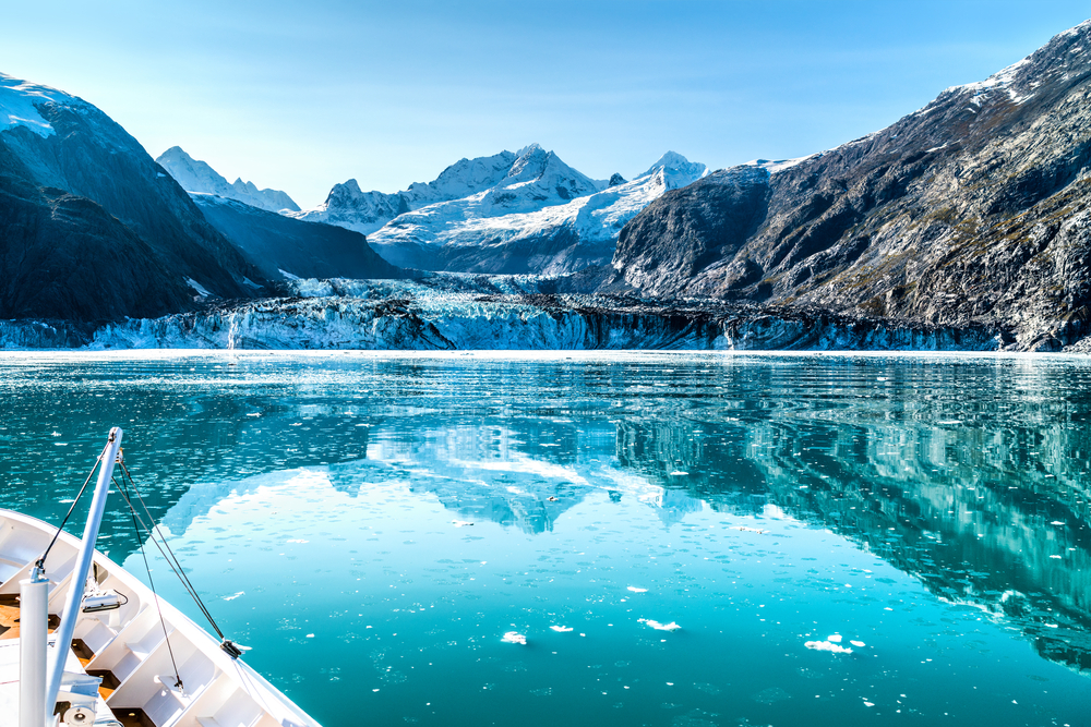 eisige gletscher im nationalpark alaskas