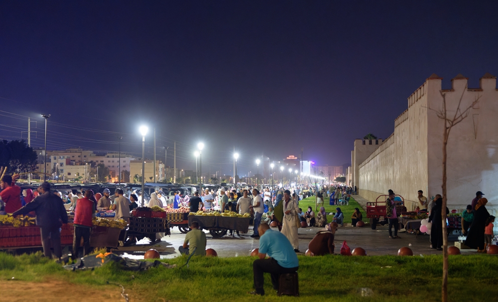 Agadir bei Nacht
